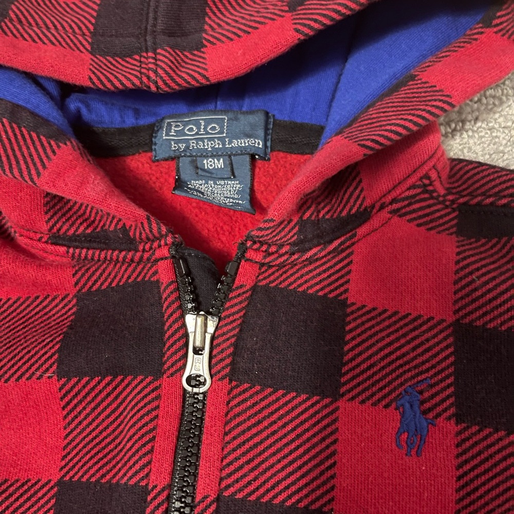 Baby Boys’ Polo Zip-up Hoodie - Picture 2 of 2